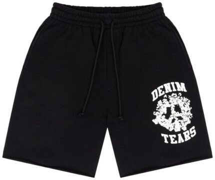 Denim Tears Merch University Black Shorts