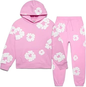 Denim Tears Merch Cotton Wreath Pink Tracksuit