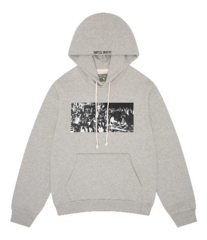 Denim Tears Merch Grey Entertainment Hoodie