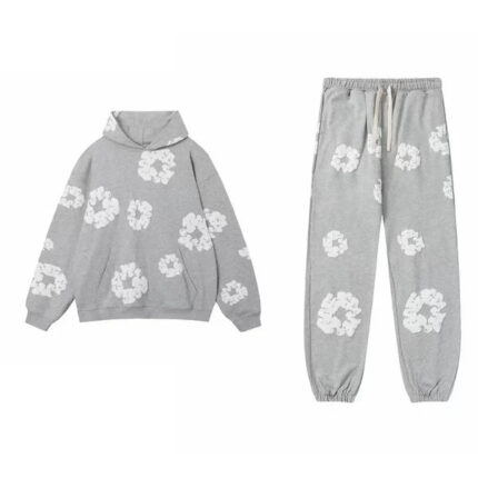 Denim Tears Merch Cotton Wreath Grey Tracksuit