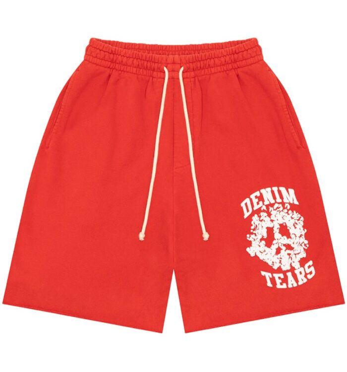 Denim Tears Merch University Red Shorts