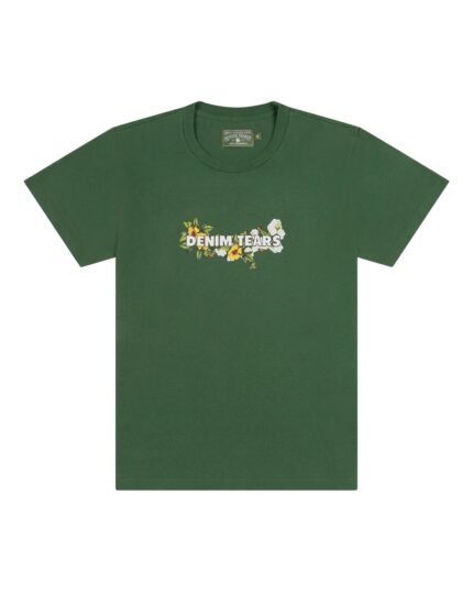 Denim Tears Merch Green Logo T-Shirt