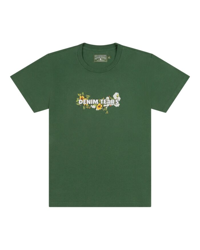 Denim Tears Merch Green Logo T-Shirt