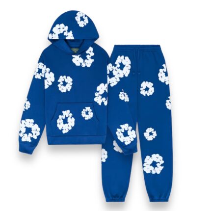 Denim Tears Merch Cotton Wreath Blue Tracksuit